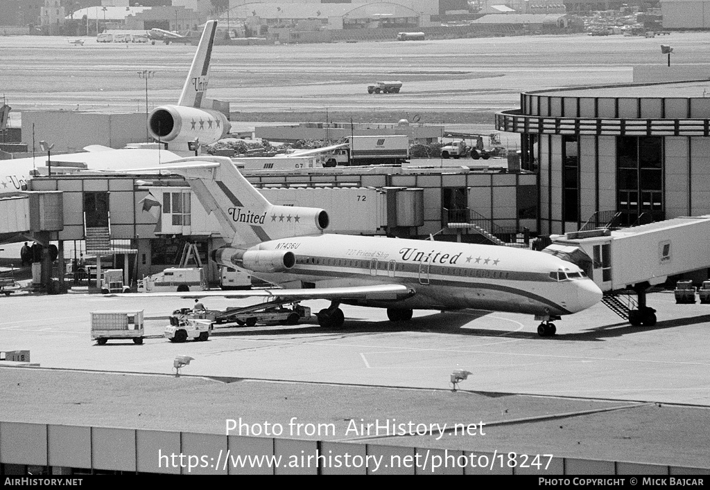 Aircraft Photo of N7436U | Boeing 727-22C | United Airlines | AirHistory.net #18247