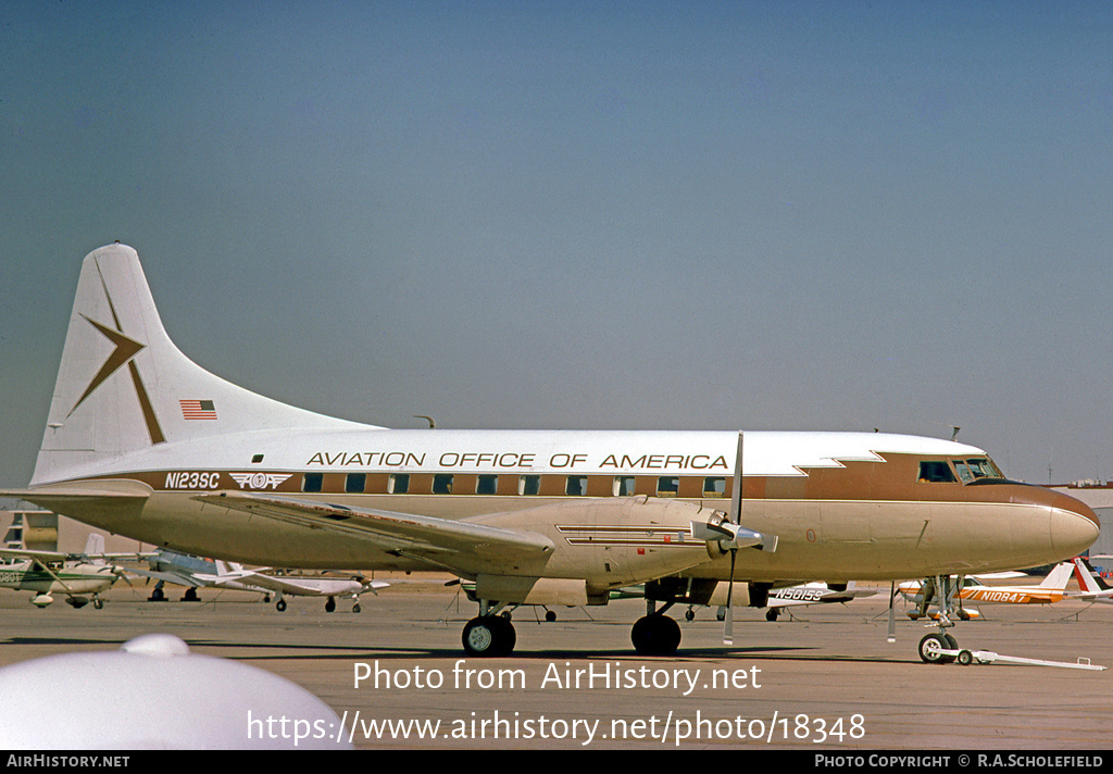 Aircraft Photo of N123SC | Convair 600 | Aviation Office of America - AOA | AirHistory.net #18348