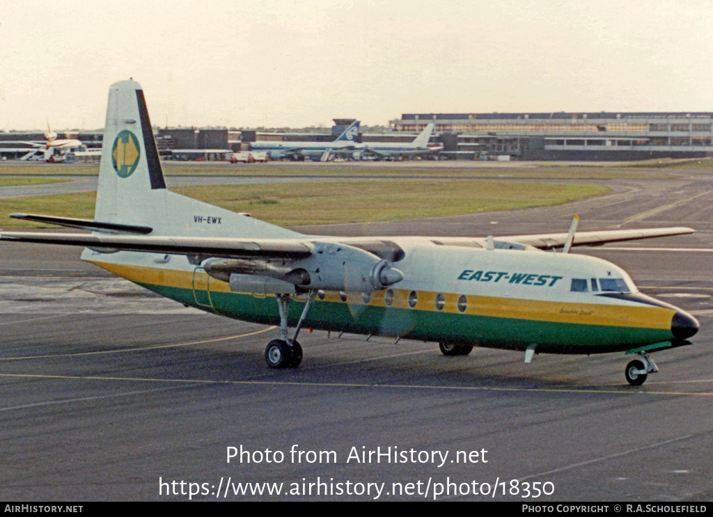 Aircraft Photo of VH-EWX | Fokker F27-500/RF Friendship | East-West Airlines | AirHistory.net #18350