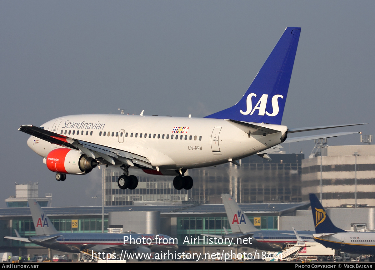 Aircraft Photo of LN-RPW | Boeing 737-683 | Scandinavian Airlines - SAS | AirHistory.net #18401