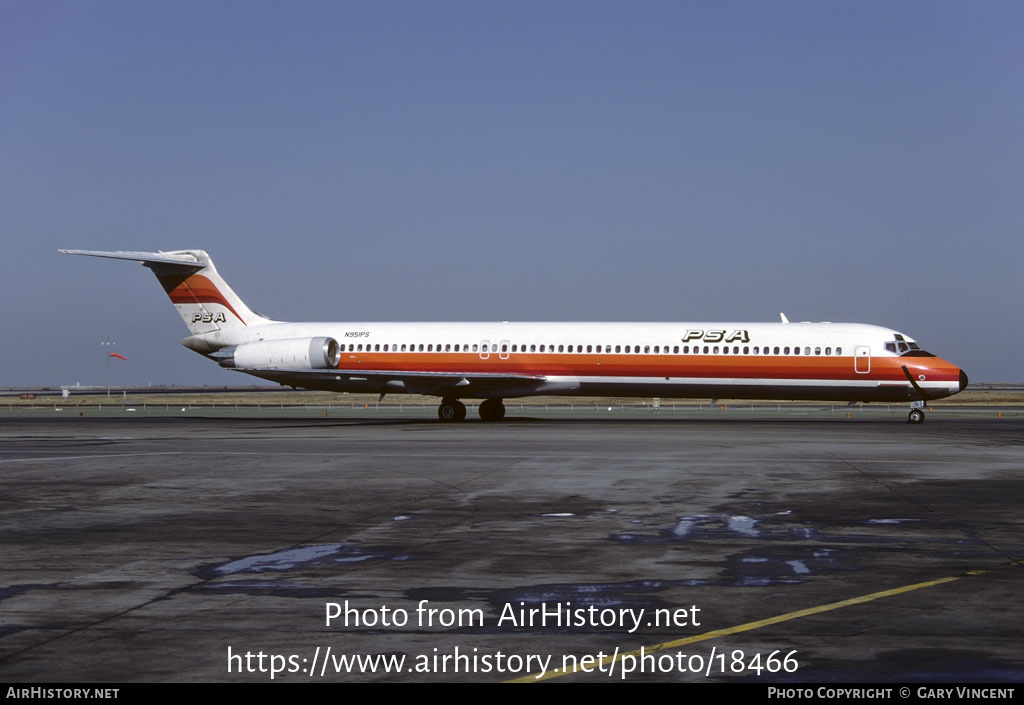 Aircraft Photo of N951PS | McDonnell Douglas MD-82 (DC-9-82) | PSA - Pacific Southwest Airlines | AirHistory.net #18466