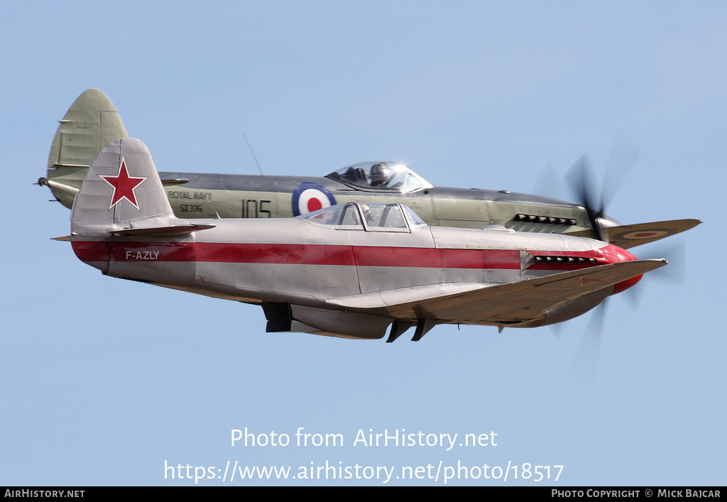 Aircraft Photo of F-AZLY | Yakovlev Yak-3UA | Soviet Union - Air Force | AirHistory.net #18517