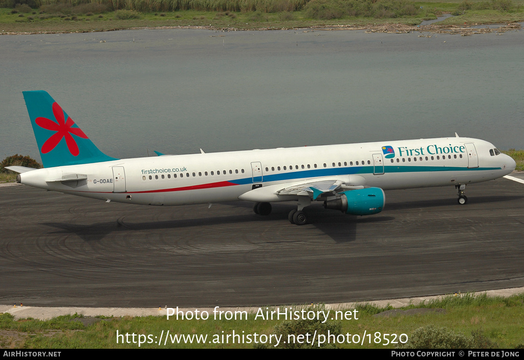 Aircraft Photo of G-OOAE | Airbus A321-211 | First Choice Airways | AirHistory.net #18520