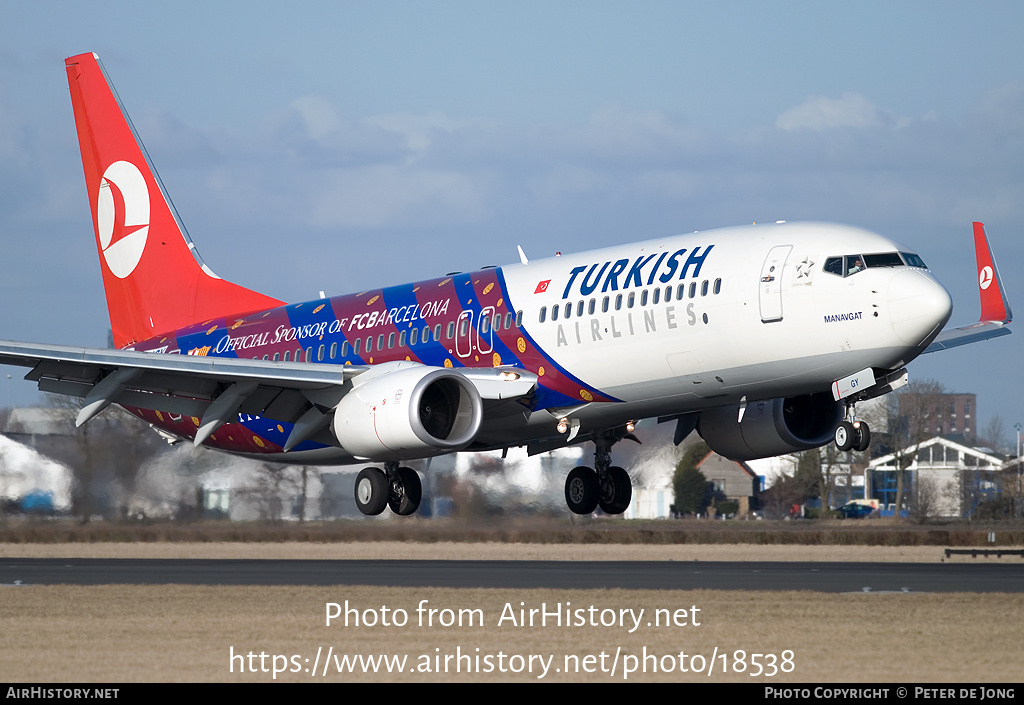 Aircraft Photo of TC-JGY | Boeing 737-8F2 | Turkish Airlines | AirHistory.net #18538