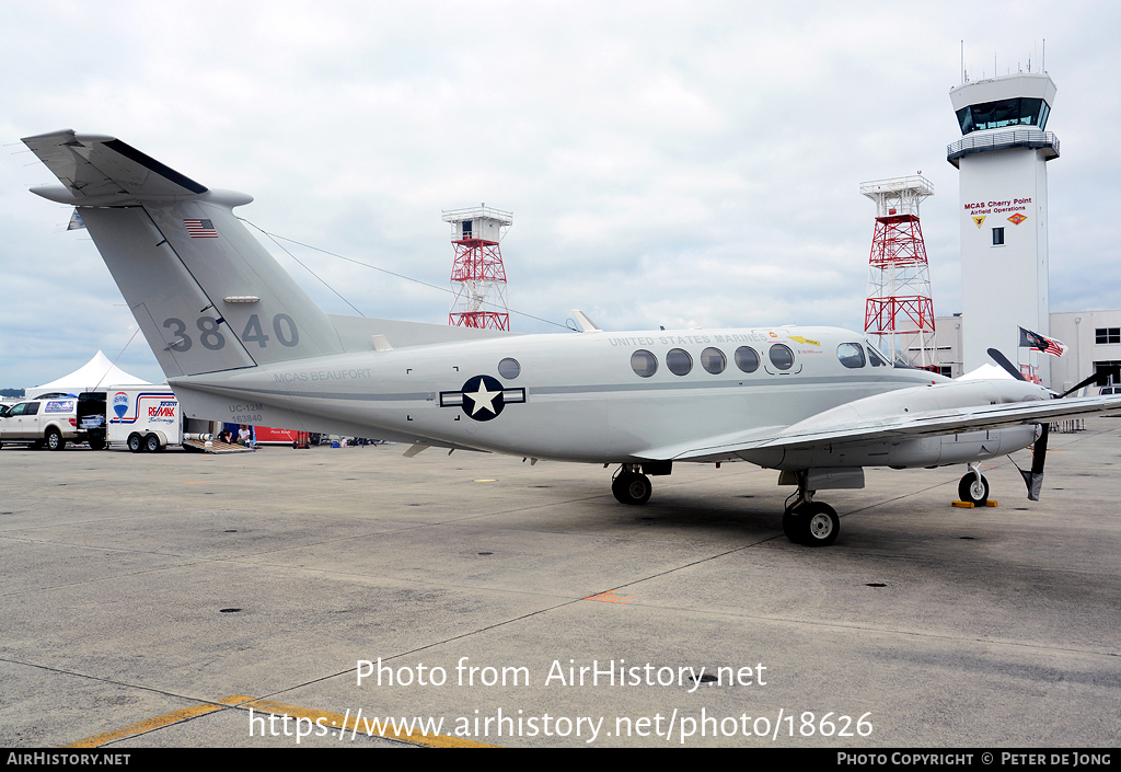 Aircraft Photo of 163840 / 3840 | Beech UC-12M Super King Air (B200C) | USA - Marines | AirHistory.net #18626