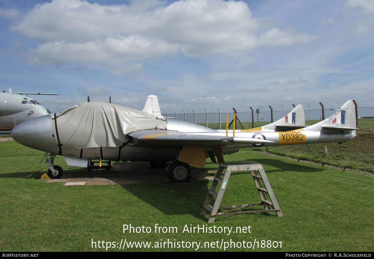 Aircraft Photo of XD534 / XD382 | De Havilland D.H. 115 Vampire T11 | UK - Air Force | AirHistory.net #18801