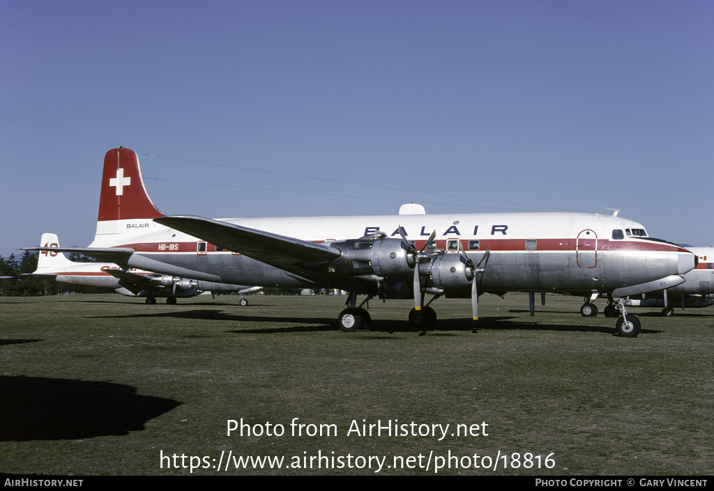 Aircraft Photo of HB-IBS | Douglas DC-6C | Balair | AirHistory.net #18816