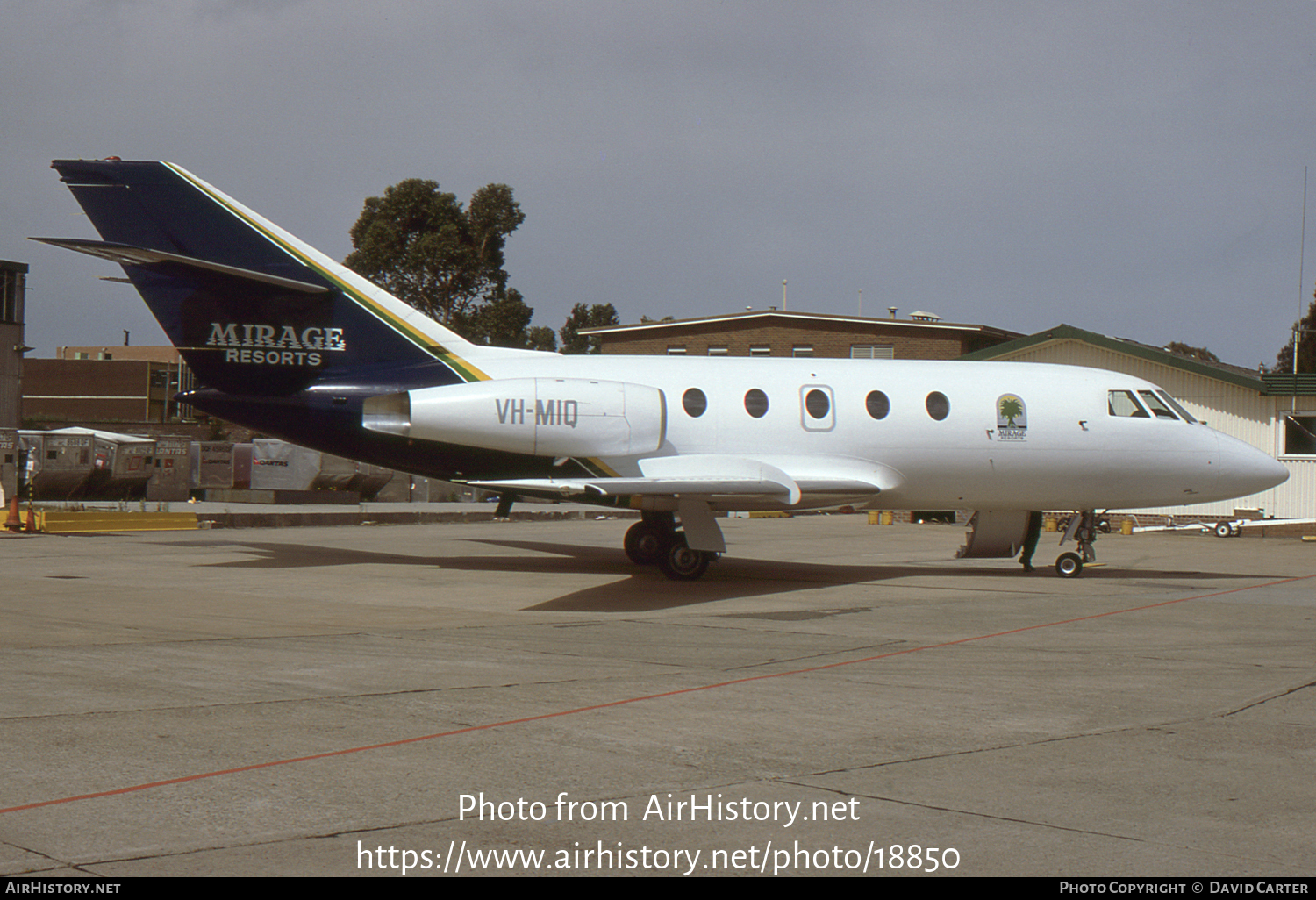 Aircraft Photo of VH-MIQ | Dassault Falcon 20E | Mirage Resorts | AirHistory.net #18850