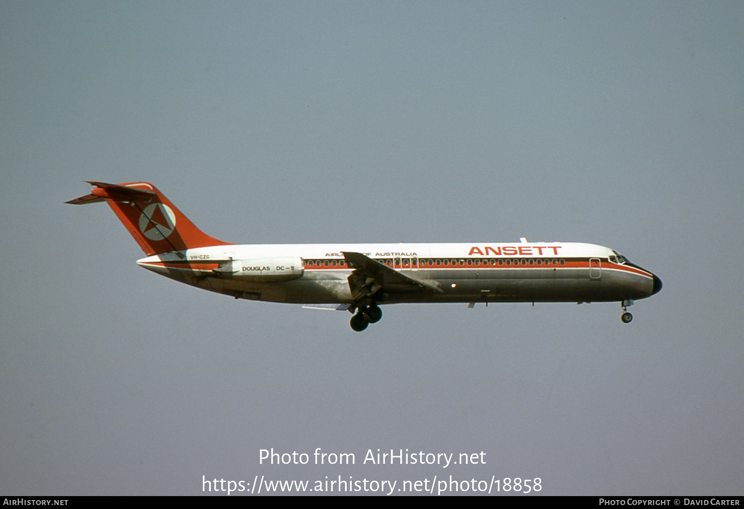 Aircraft Photo of VH-CZG | McDonnell Douglas DC-9-31 | Ansett Airlines of Australia | AirHistory.net #18858