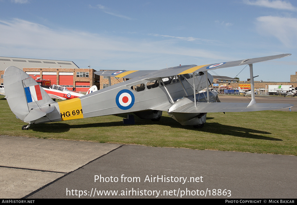 Aircraft Photo of G-AIYR / HG691 | De Havilland D.H. 89A Dragon Rapide | UK - Air Force | AirHistory.net #18863