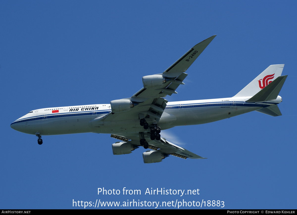 Aircraft Photo of B-2480 | Boeing 747-89L | Air China | AirHistory.net #18883