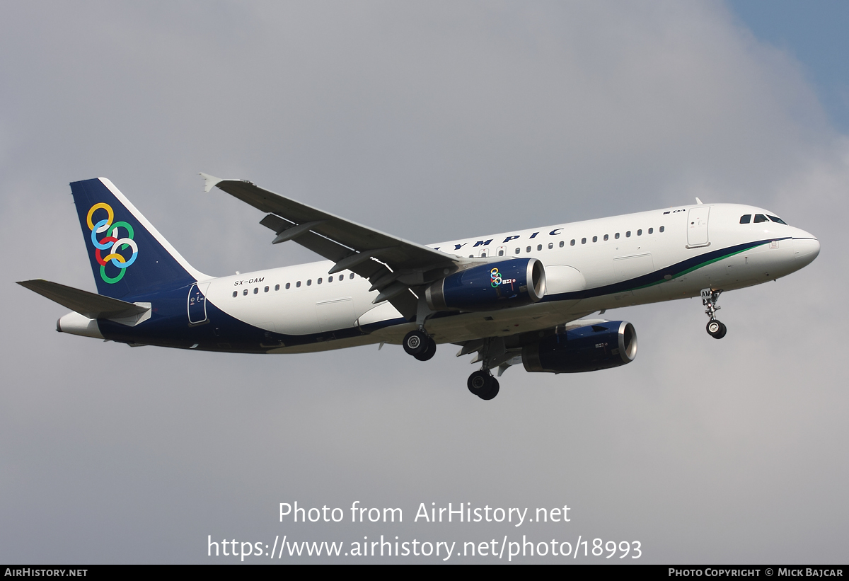 Aircraft Photo of SX-OAM | Airbus A320-232 | Olympic | AirHistory.net #18993