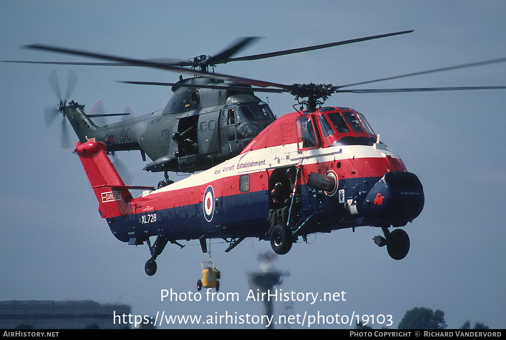 Aircraft Photo of XL728 | Westland WS-58 Wessex HU.5 | UK - Air Force | AirHistory.net #19103