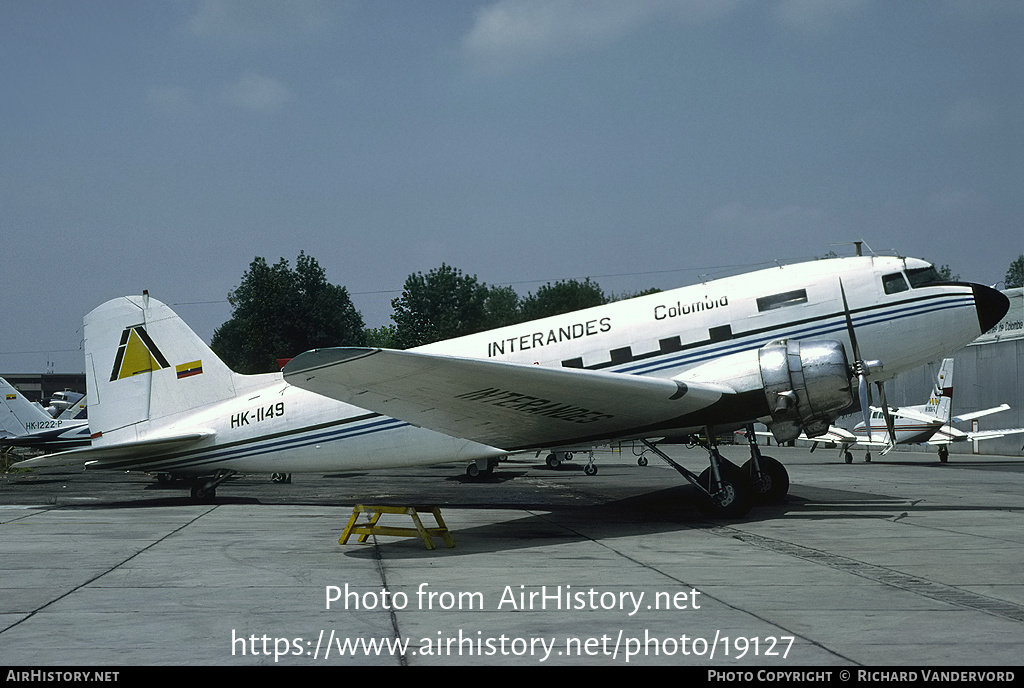 Aircraft Photo of HK-1149 | Douglas SC-47J Skytrain | Interandes Colombia | AirHistory.net #19127