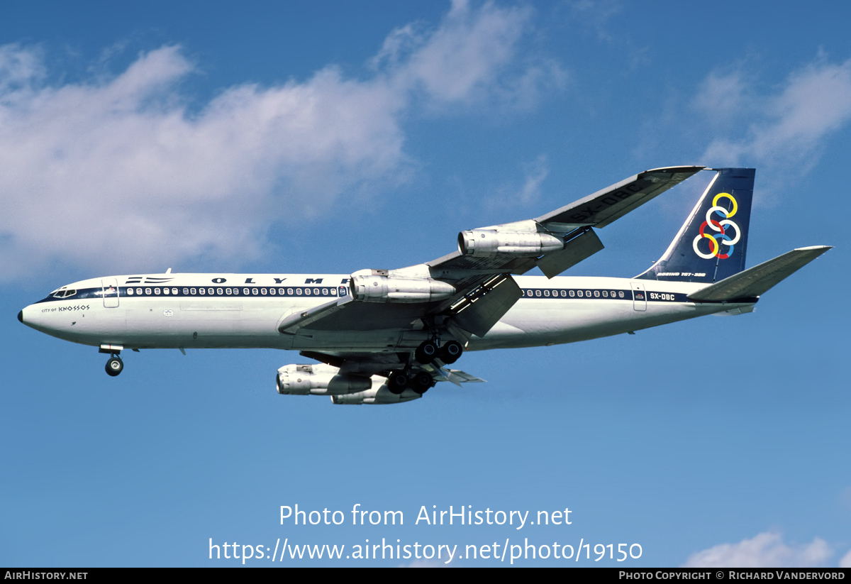 Aircraft Photo of SX-DBC | Boeing 707-384C | Olympic | AirHistory.net #19150