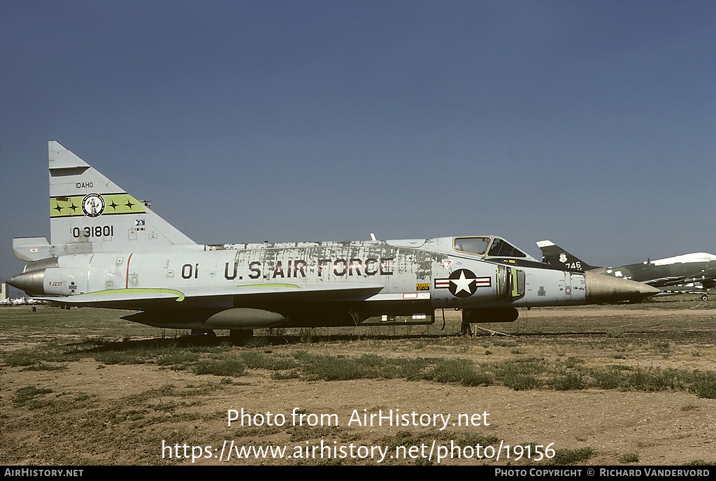 Aircraft Photo of 53-1801 / 0-31801 | Convair F-102A Delta Dagger | USA - Air Force | AirHistory.net #19156