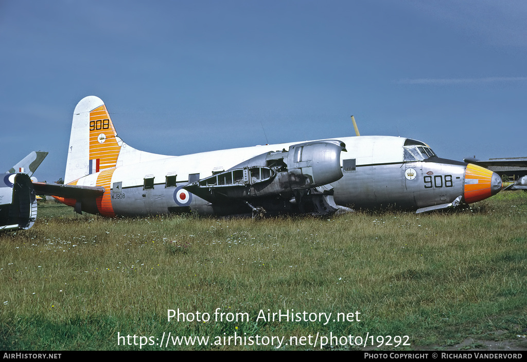 Aircraft Photo of WJ908 | Vickers 668 Varsity T.1 | UK - Air Force | AirHistory.net #19292