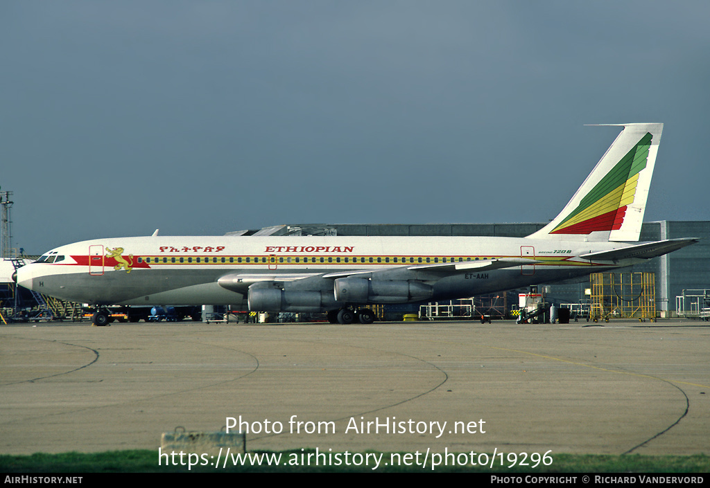 Aircraft Photo of ET-AAH | Boeing 720-060B | Ethiopian Airlines | AirHistory.net #19296