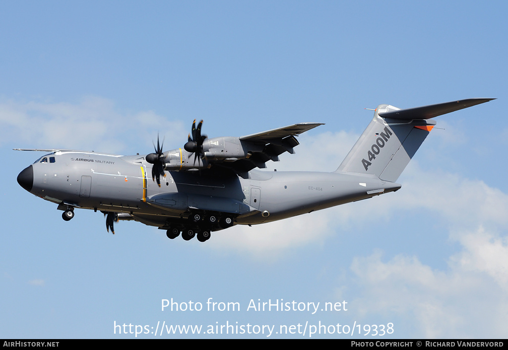 Aircraft Photo of EC-404 | Airbus A400M Grizzly | Airbus | AirHistory.net #19338