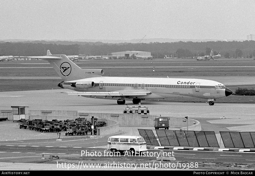 Aircraft Photo of D-ABWI | Boeing 727-230/Adv | Condor Flugdienst | AirHistory.net #19388