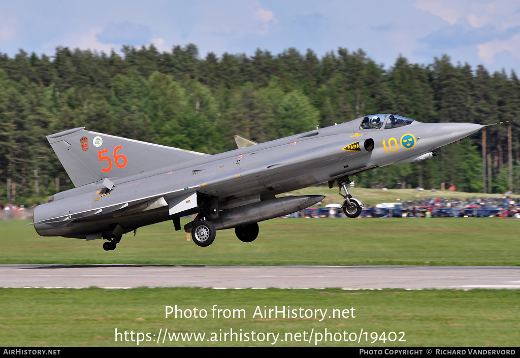 Aircraft Photo of 35556 | Saab J35J Draken | Sweden - Air Force | AirHistory.net #19402