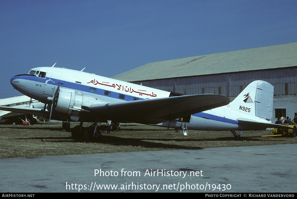 Aircraft Photo of N925 | Douglas DC-3(C) | AirHistory.net #19430