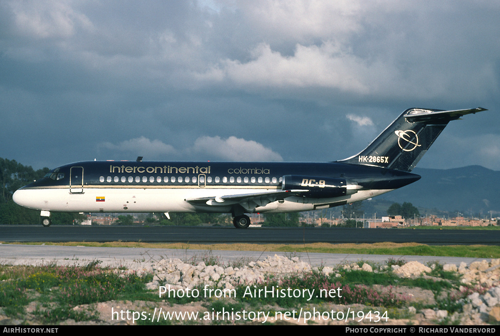 Aircraft Photo of HK-2865X | Douglas DC-9-15 | Intercontinental de Aviación | AirHistory.net #19434