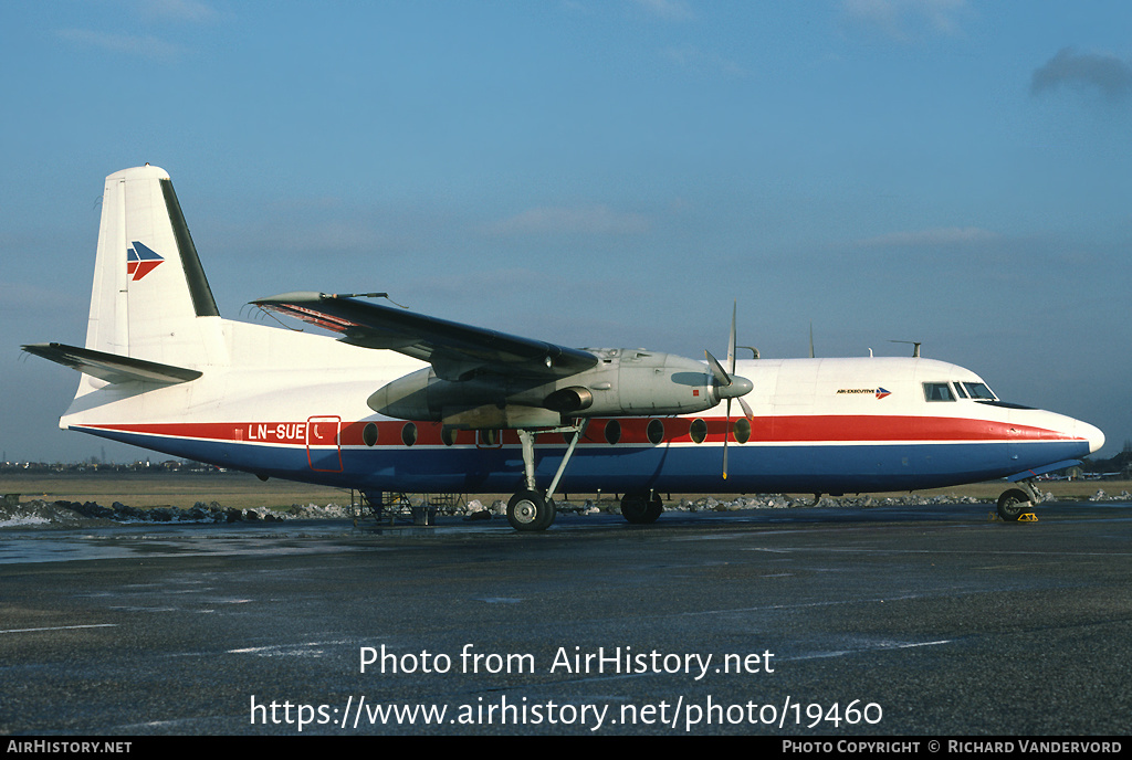 Aircraft Photo of LN-SUE | Fokker F27-100 Friendship | Air Executive Norway | AirHistory.net #19460