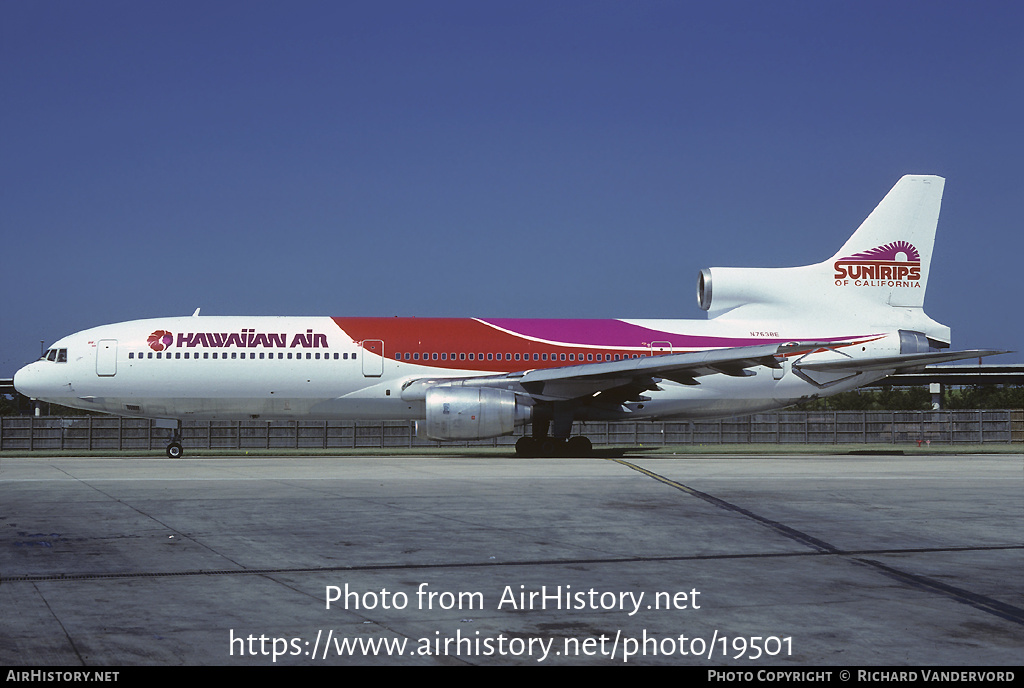 Aircraft Photo of N763BE | Lockheed L-1011-385-1 TriStar 50 | Hawaiian Airlines | AirHistory.net #19501