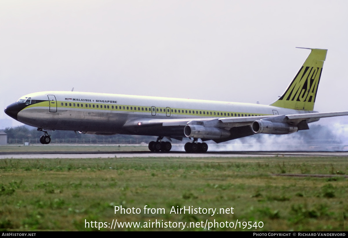 Aircraft Photo of 9V-BDC | Boeing 707-327C | Malaysia-Singapore Airlines - MSA | AirHistory.net #19540