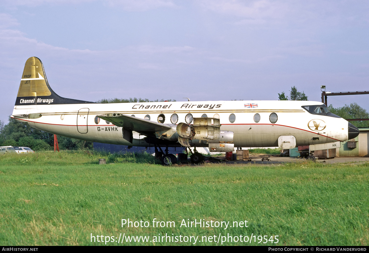 Aircraft Photo of G-AVHK | Vickers 812 Viscount | Channel Airways | AirHistory.net #19545