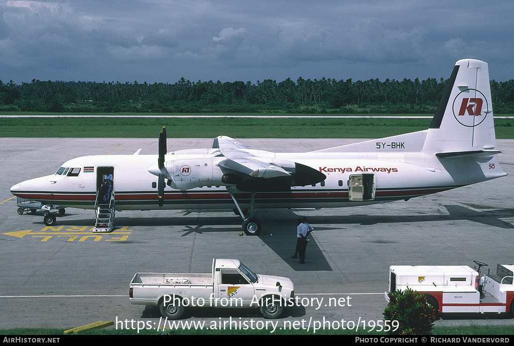 Aircraft Photo of 5Y-BHK | Fokker 50 | Kenya Airways | AirHistory.net #19559