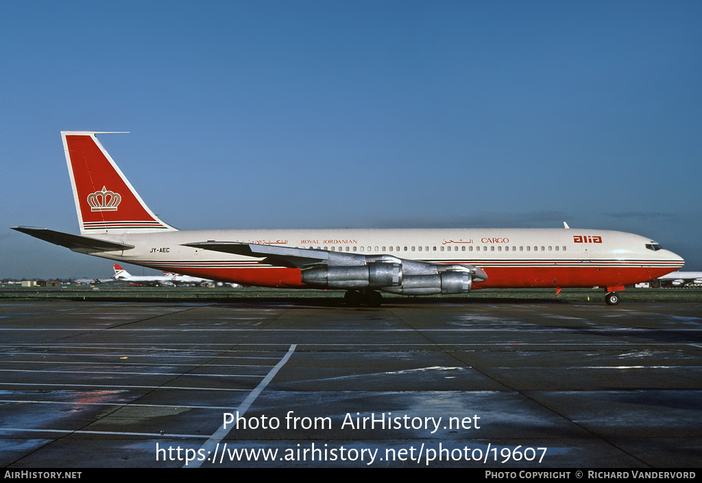 Aircraft Photo of JY-AEC | Boeing 707-384C | Alia - The Royal Jordanian Airline Cargo | AirHistory.net #19607