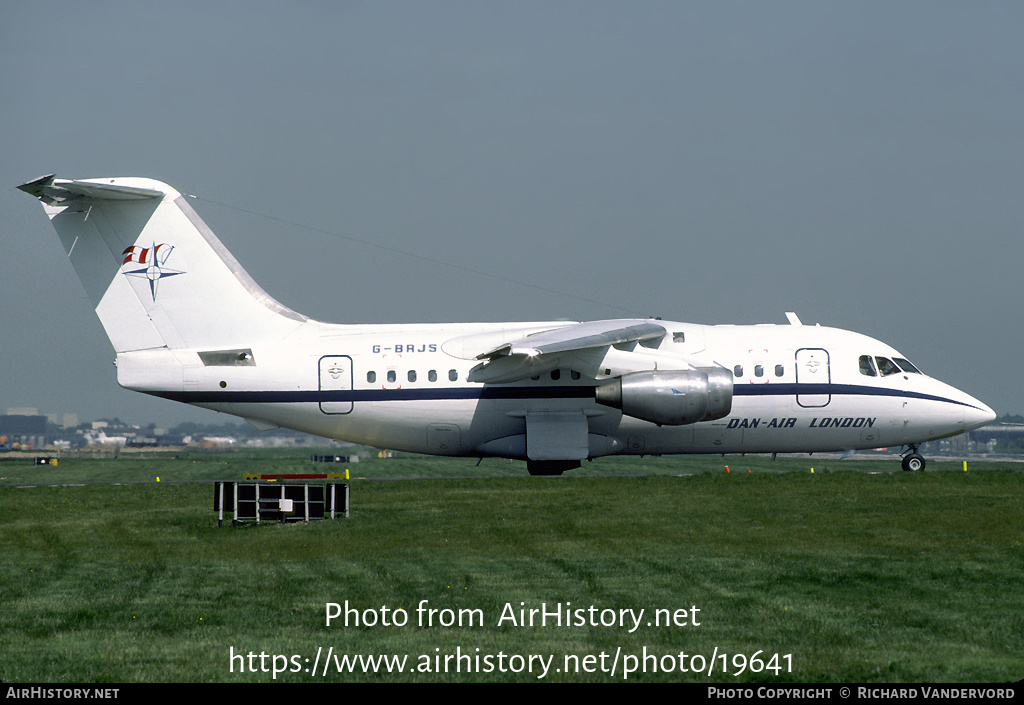 Aircraft Photo of G-BRJS | British Aerospace BAe-146-100 | Dan-Air London | AirHistory.net #19641