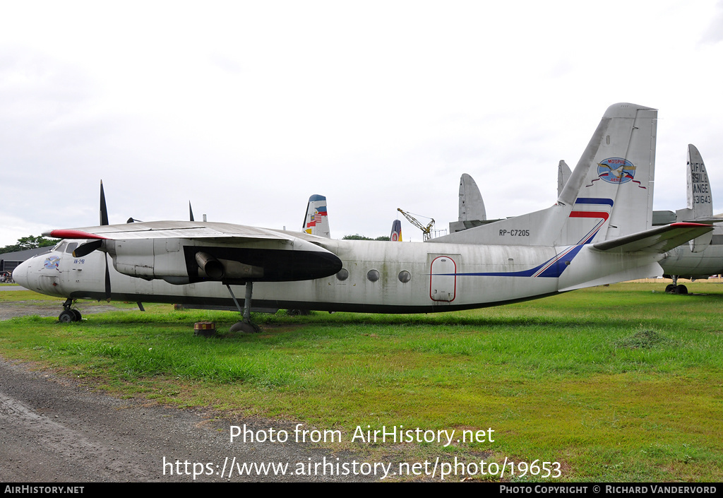 Aircraft Photo of RP-C7205 | Antonov An-24B | Mosphil Aero | AirHistory.net #19653