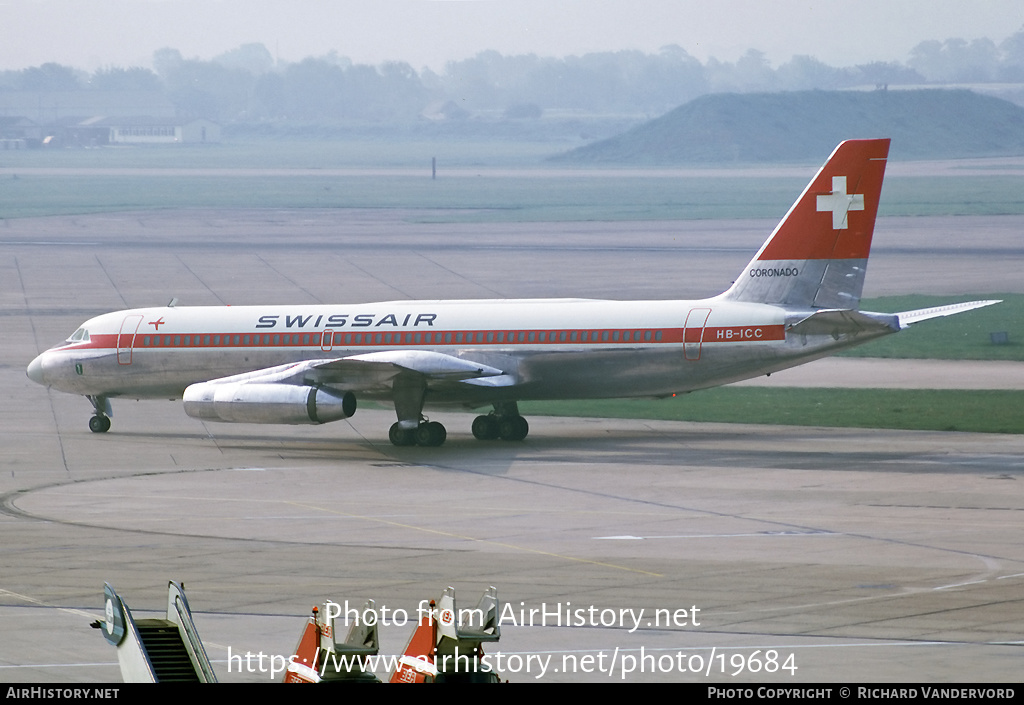 Aircraft Photo of HB-ICC | Convair 990A Coronado (30A-6) | Swissair | AirHistory.net #19684