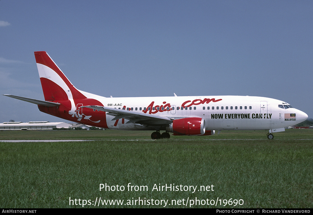 Aircraft Photo of 9M-AAC | Boeing 737-3Q8 | AirAsia | AirHistory.net #19690