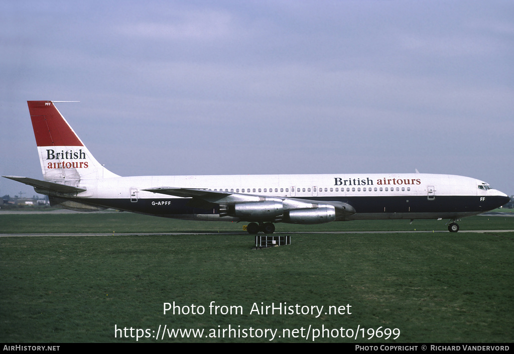 Aircraft Photo of G-APFF | Boeing 707-436 | British Airtours | AirHistory.net #19699