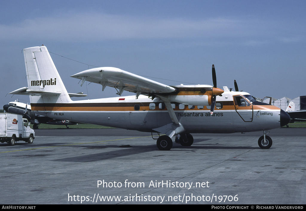 Aircraft Photo of PK-NUA | De Havilland Canada DHC-6-100 Twin Otter | Merpati Nusantara Airlines | AirHistory.net #19706