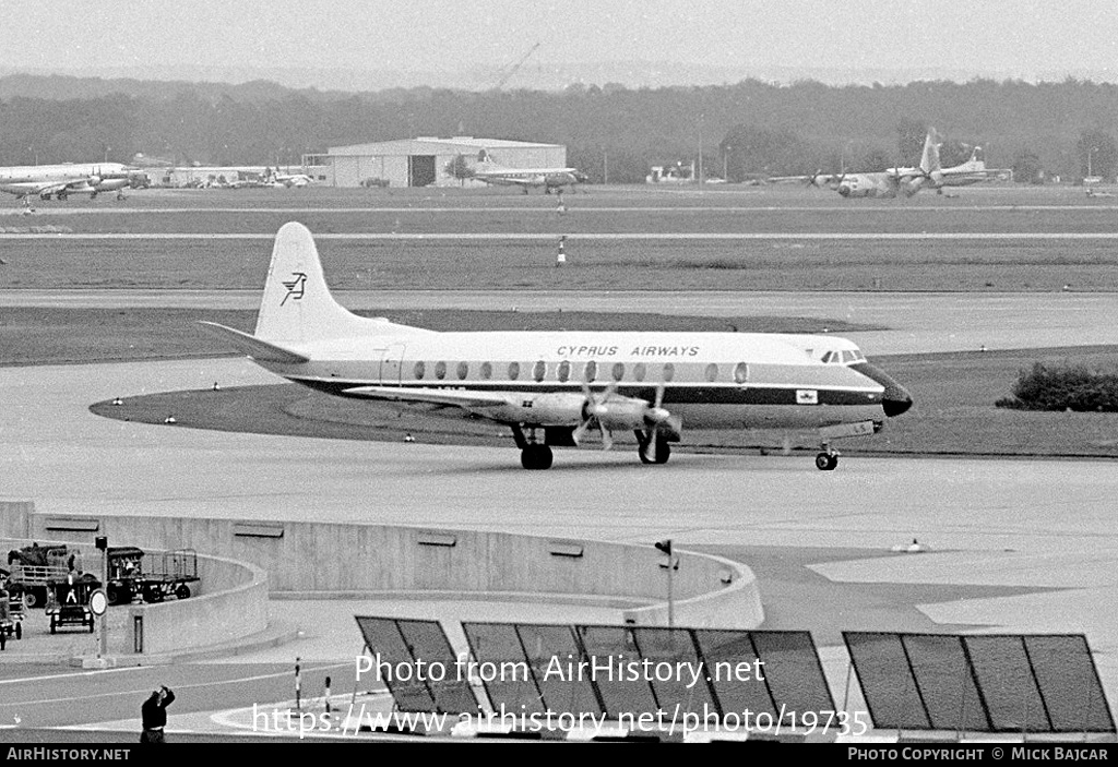 Aircraft Photo of G-AZLS | Vickers 813 Viscount | Cyprus Airways | AirHistory.net #19735