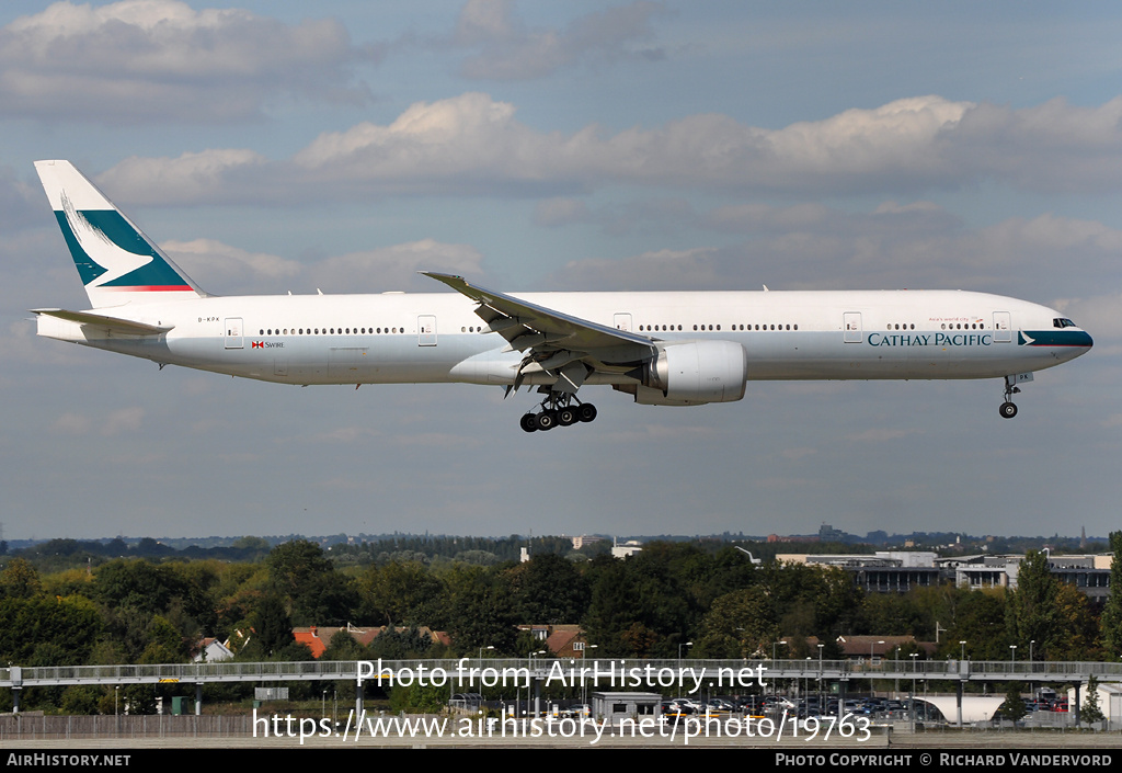 Aircraft Photo Of B-KPK | Boeing 777-367/ER | Cathay Pacific Airways ...