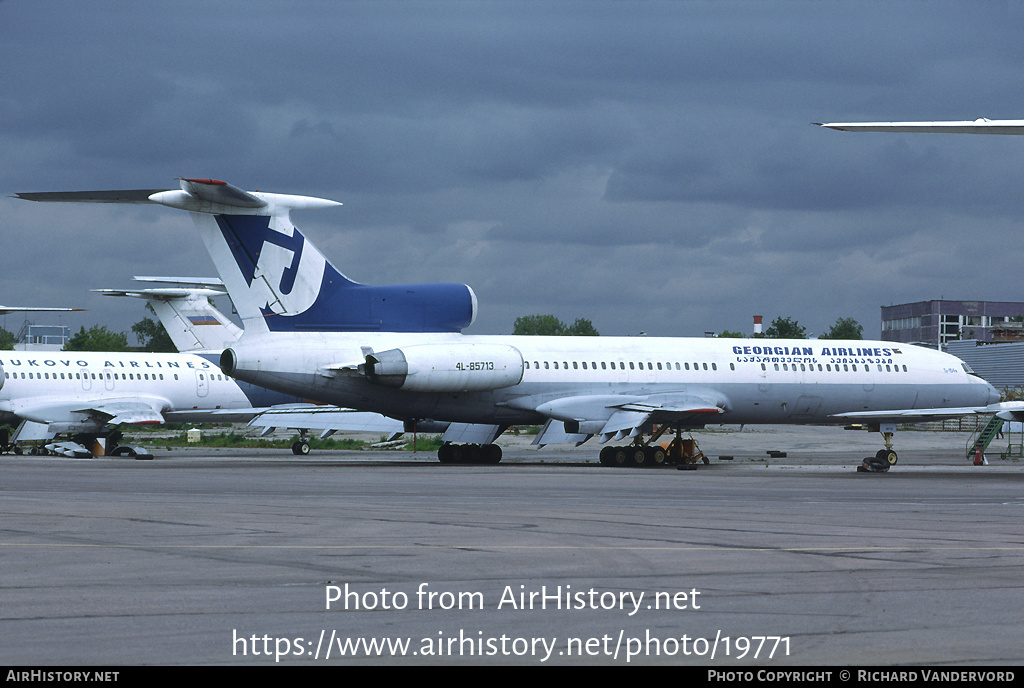 Aircraft Photo of 4L-85713 | Tupolev Tu-154M | Georgian Airlines | AirHistory.net #19771