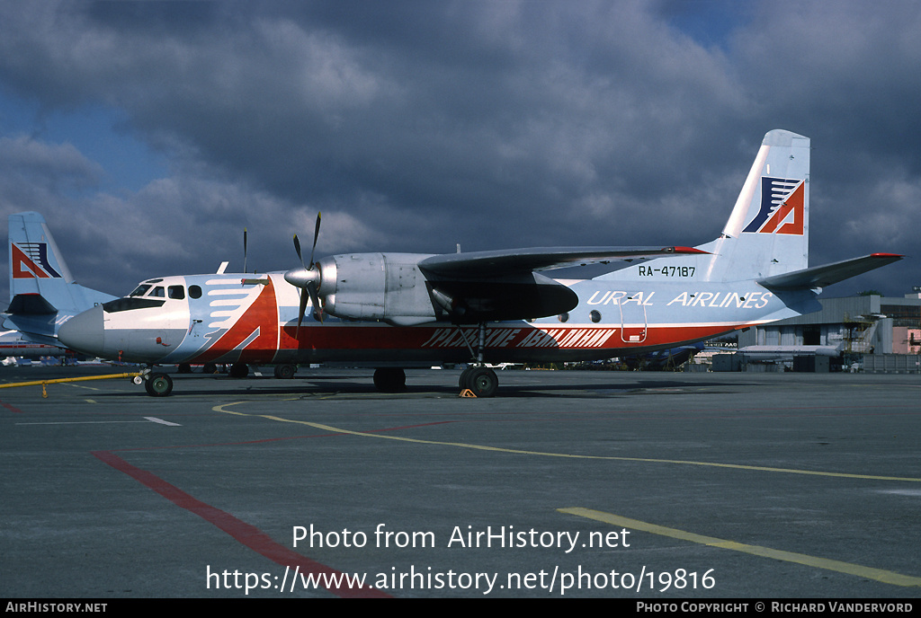 Aircraft Photo of RA-47187 | Antonov An-24B | Ural Airlines | AirHistory.net #19816
