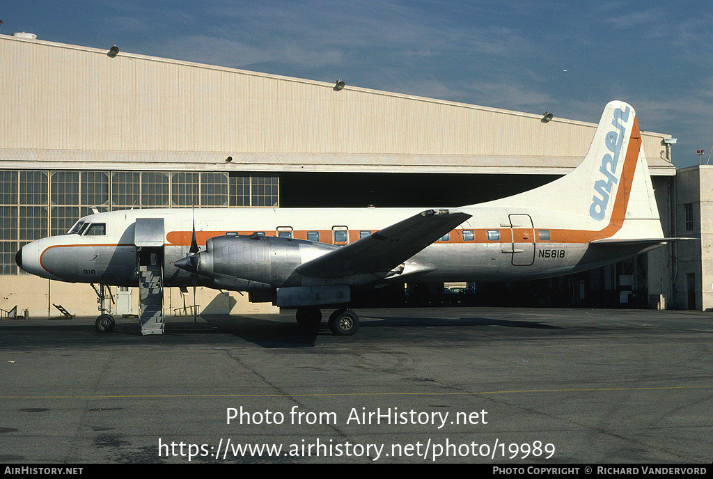 Aircraft Photo of N5818 | Convair 580 | Aspen Airways | AirHistory.net #19989