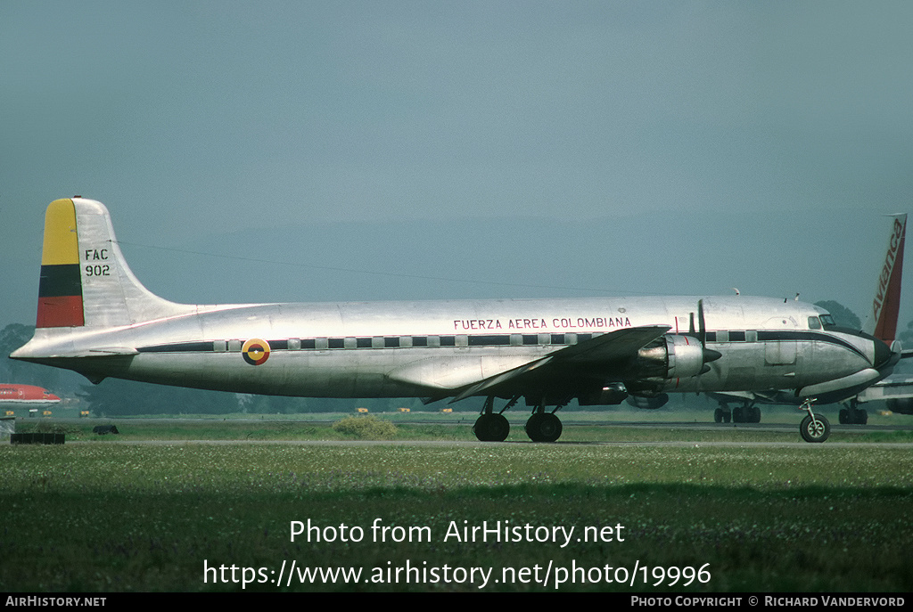 Aircraft Photo of FAC902 | Douglas DC-6B | Colombia - Air Force | AirHistory.net #19996
