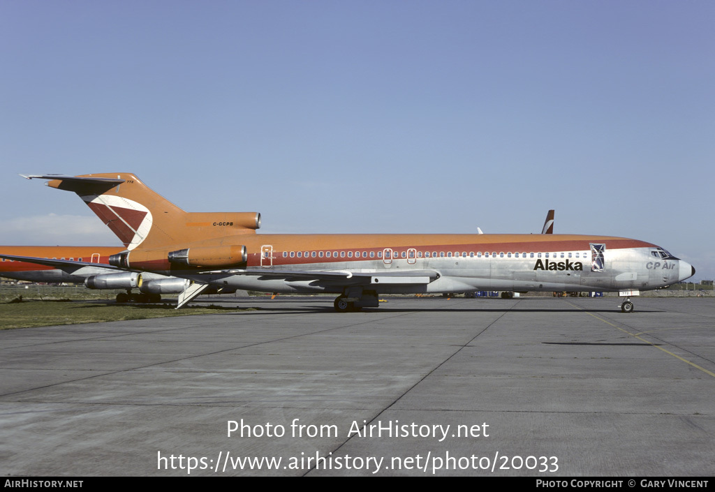 Aircraft Photo of C-GCPB | Boeing 727-217/Adv | Alaska Airlines | AirHistory.net #20033