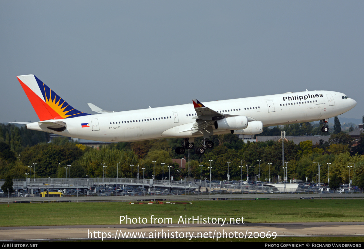 Aircraft Photo of RP-C3437 | Airbus A340-313 | Philippine Airlines | AirHistory.net #20069