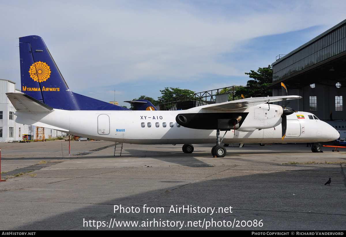 Aircraft Photo of XY-AIO | Xian MA60 | Myanma Airways | AirHistory.net #20086