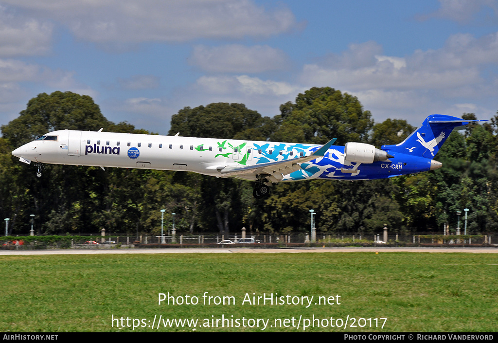 Aircraft Photo of CX-CRH | Bombardier CRJ-900 NG (CL-600-2D24) | PLUNA Líneas Aéreas Uruguayas | AirHistory.net #20117