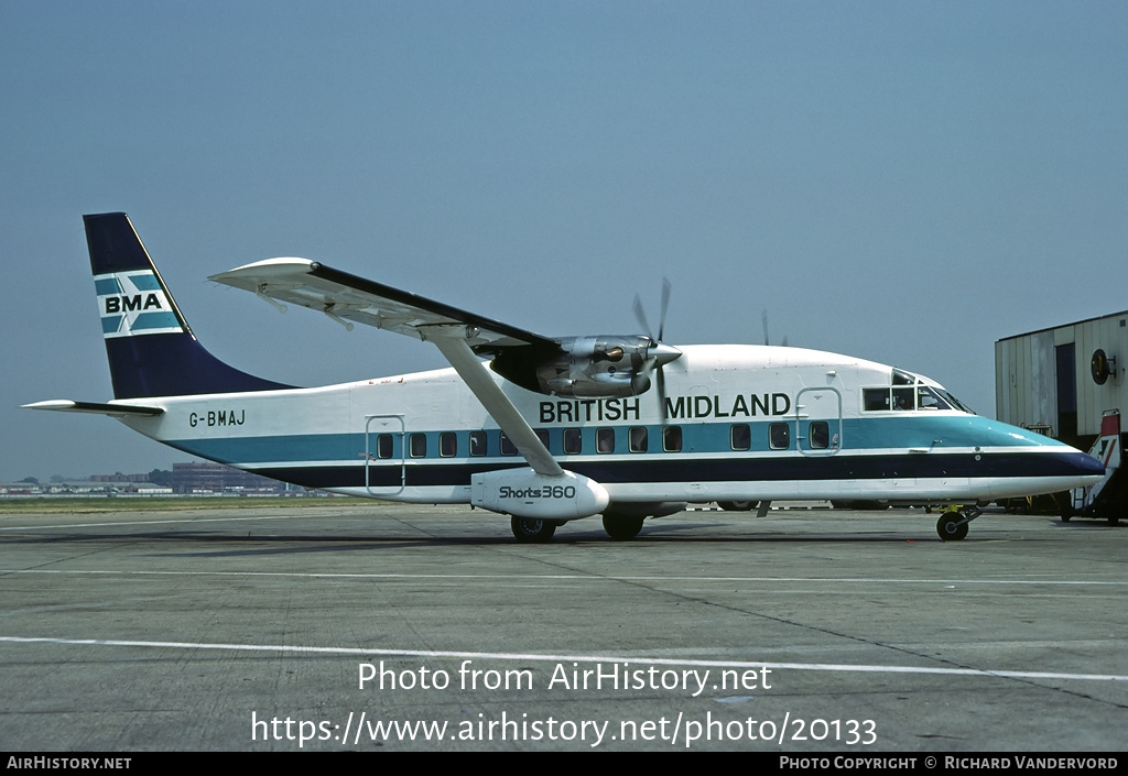 Aircraft Photo of G-BMAJ | Short 360-100 | British Midland Airways - BMA | AirHistory.net #20133